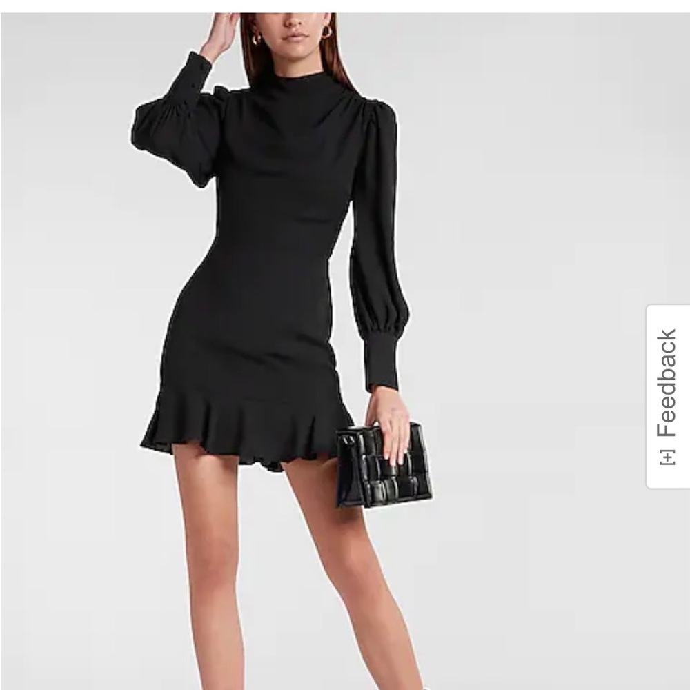 Express mock neck dress
